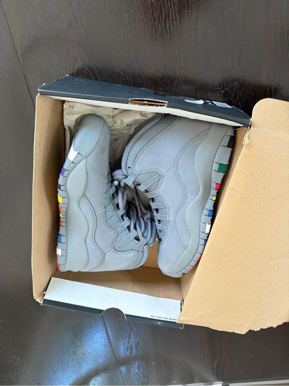 Jordan Men's Light Grey High-Top Sneakers